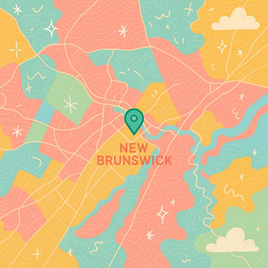 New Brunswick map