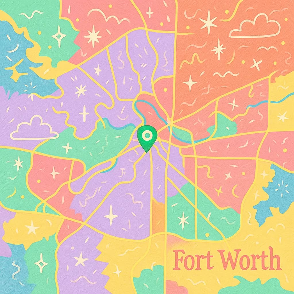 Fort Worth map