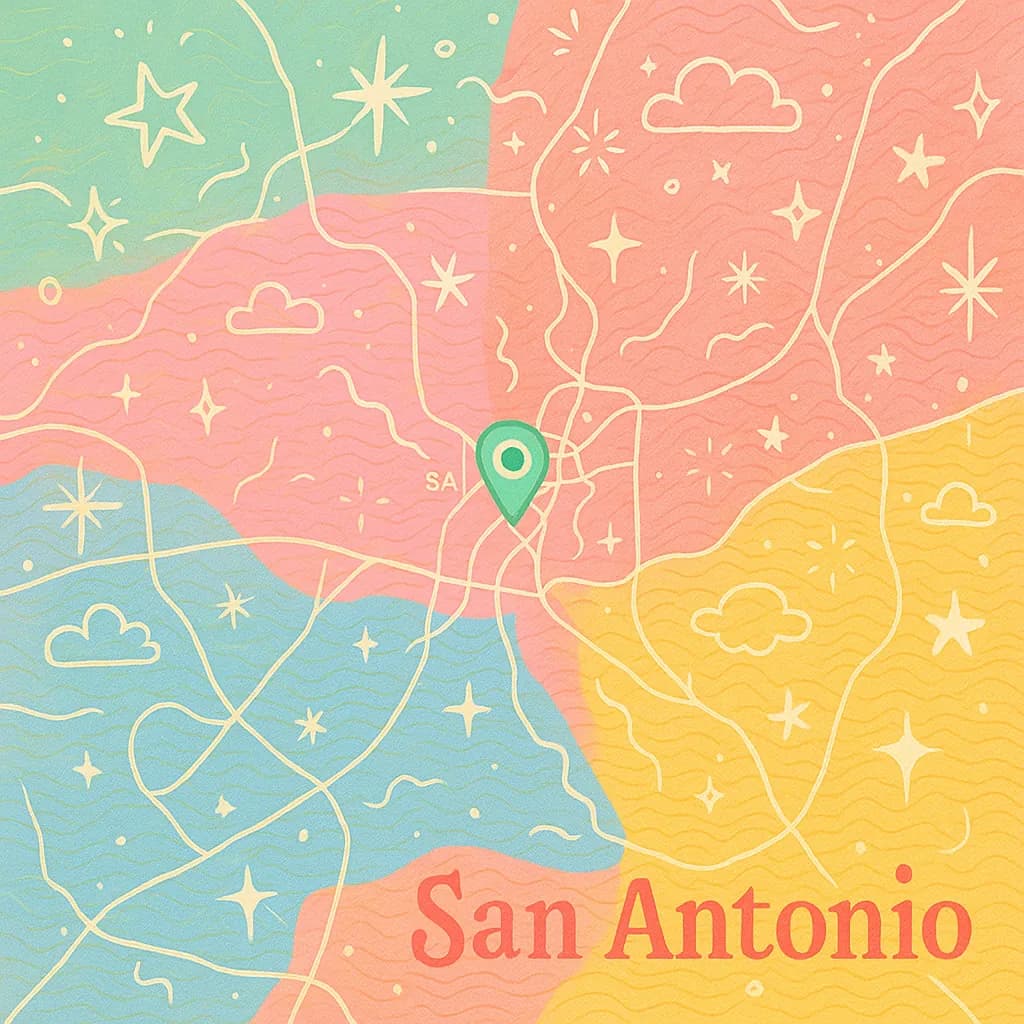 San Antonio map
