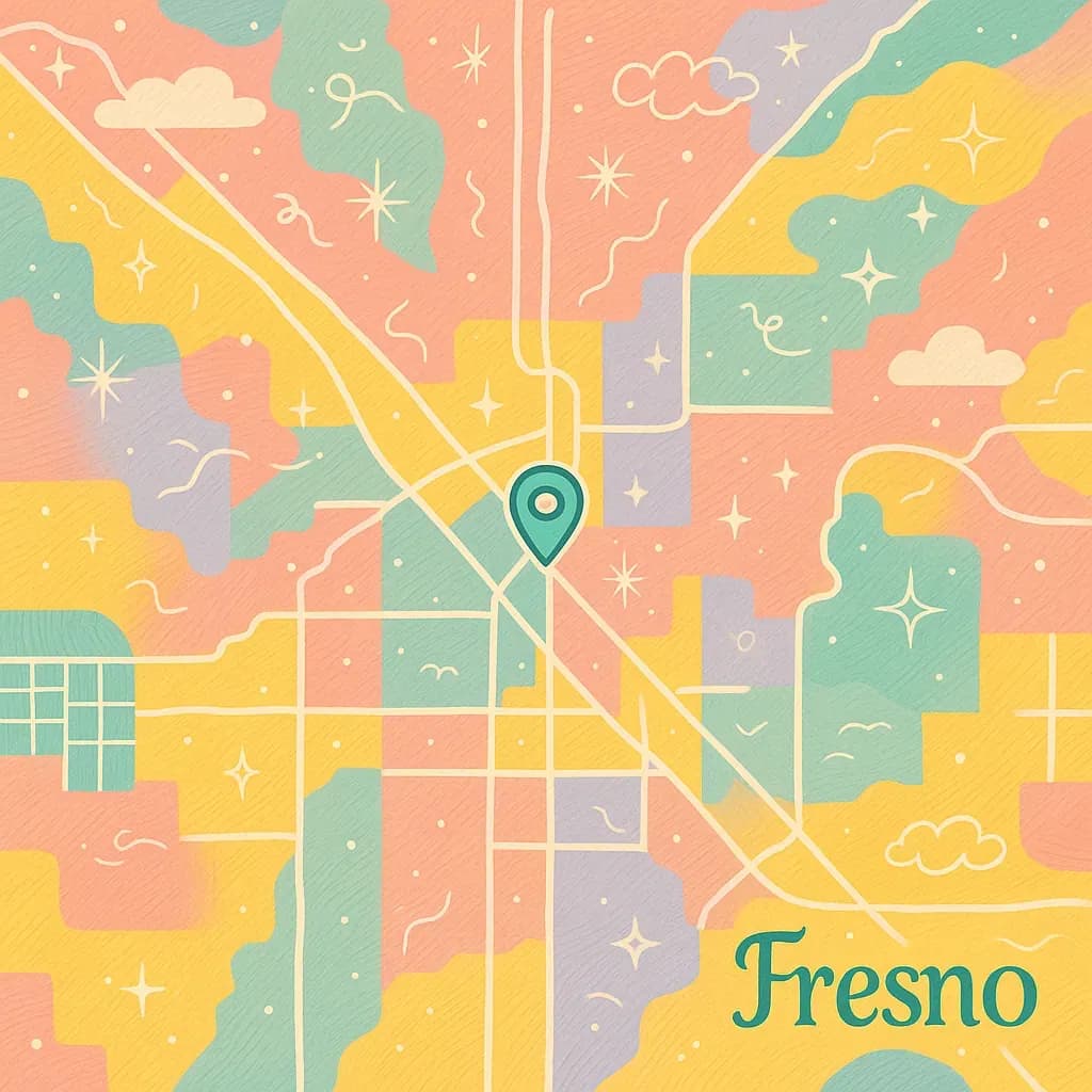Fresno map