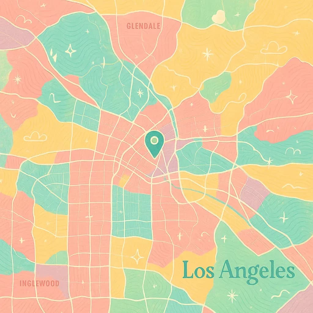 Los Angeles map