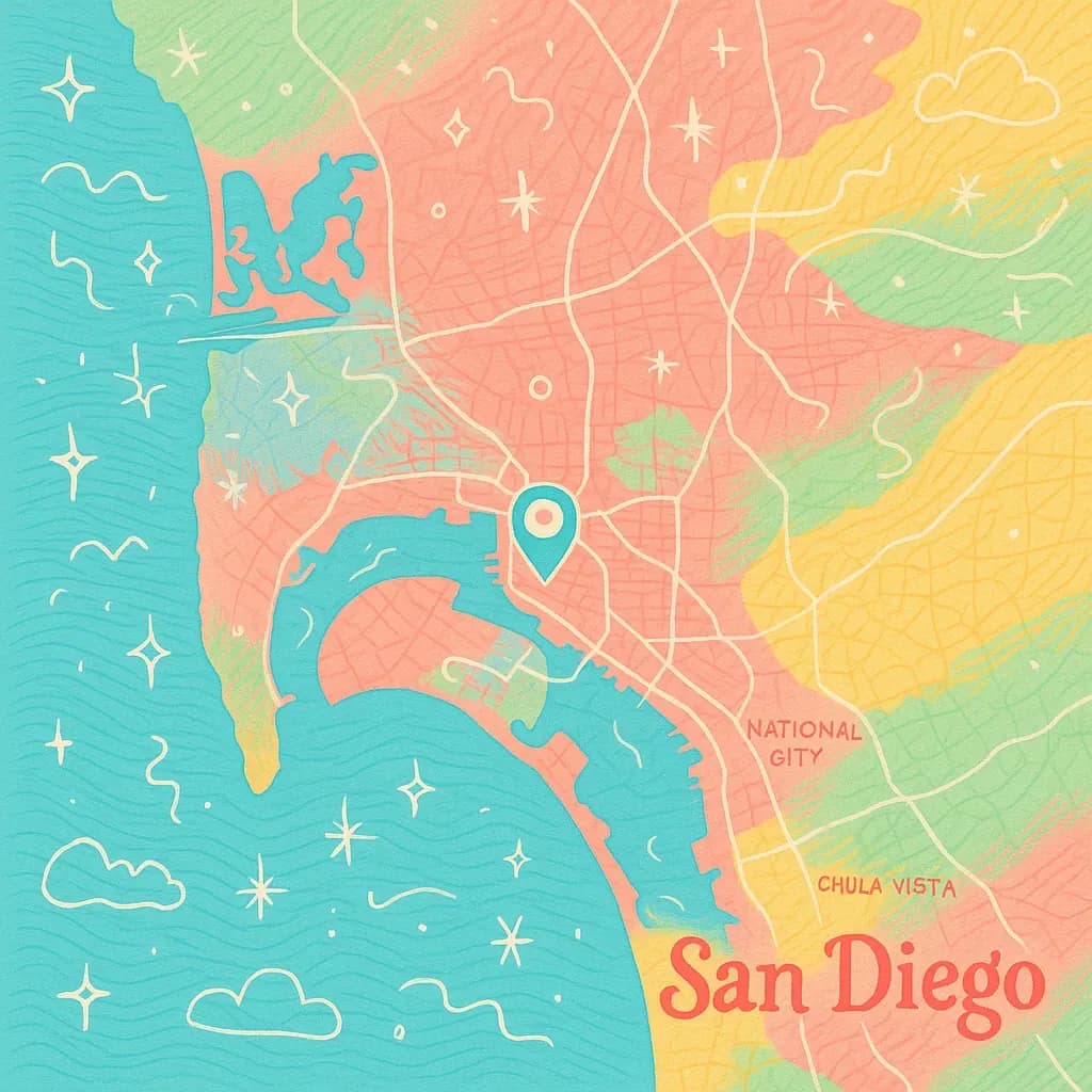 San Diego map