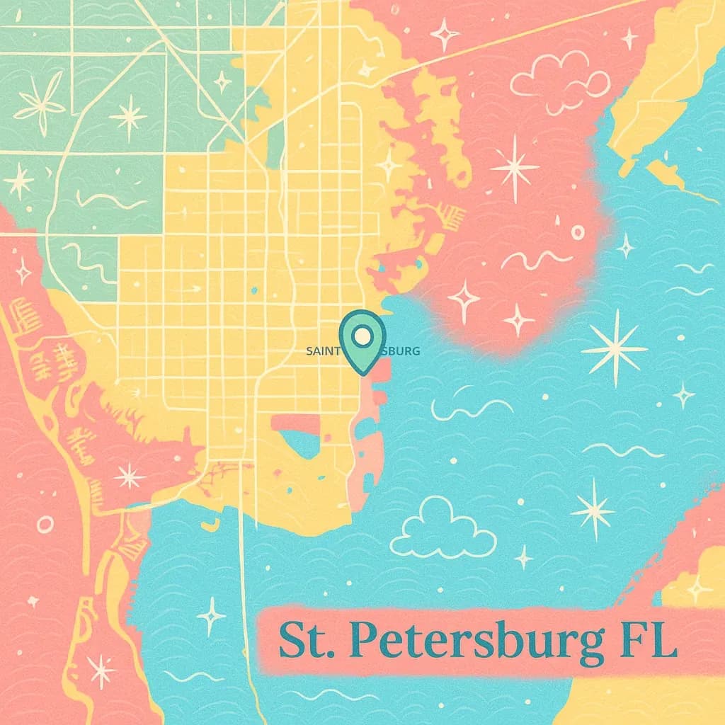 St. Petersburg map