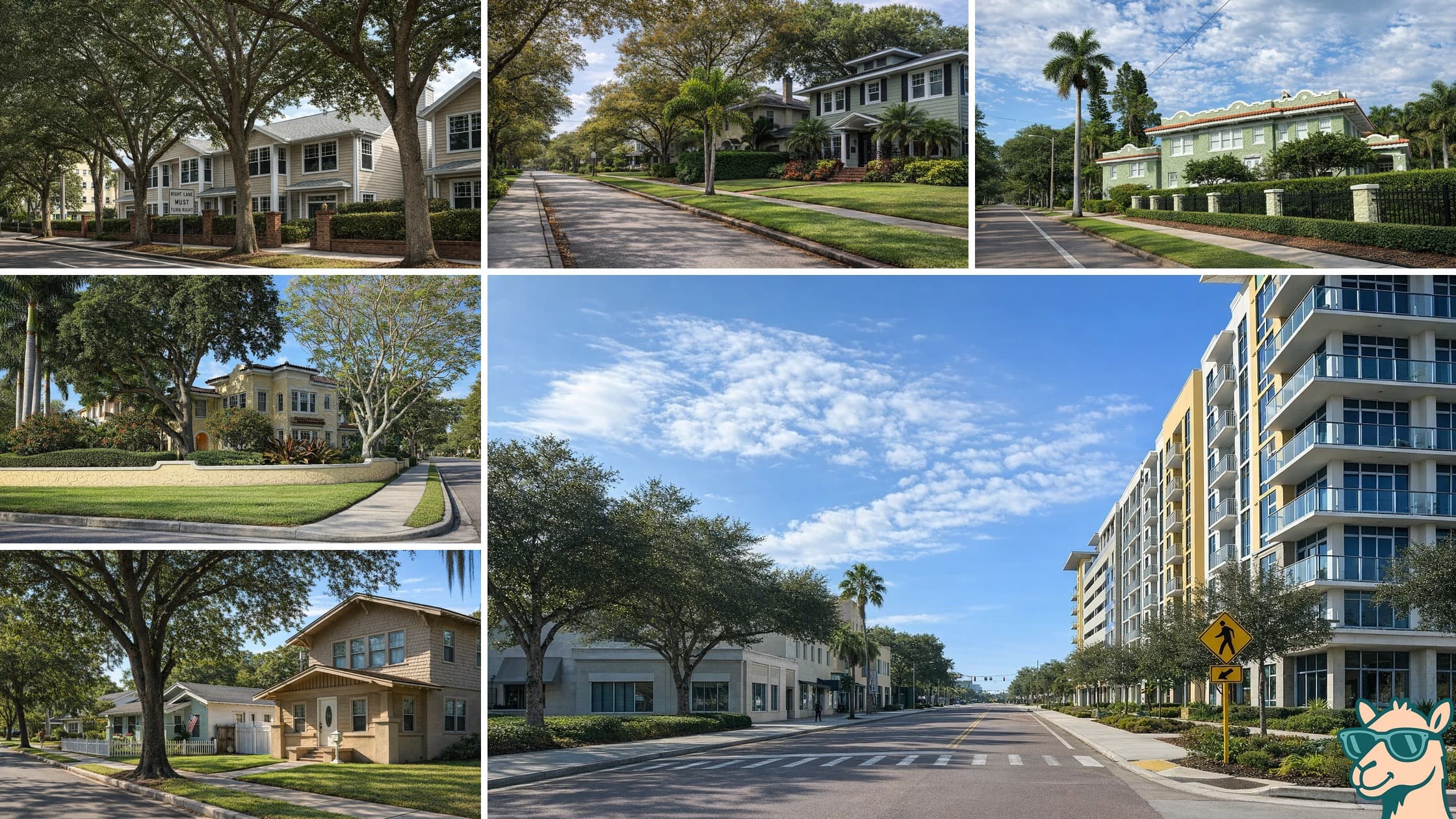 Residential neighborhood shots across St. Petersburg