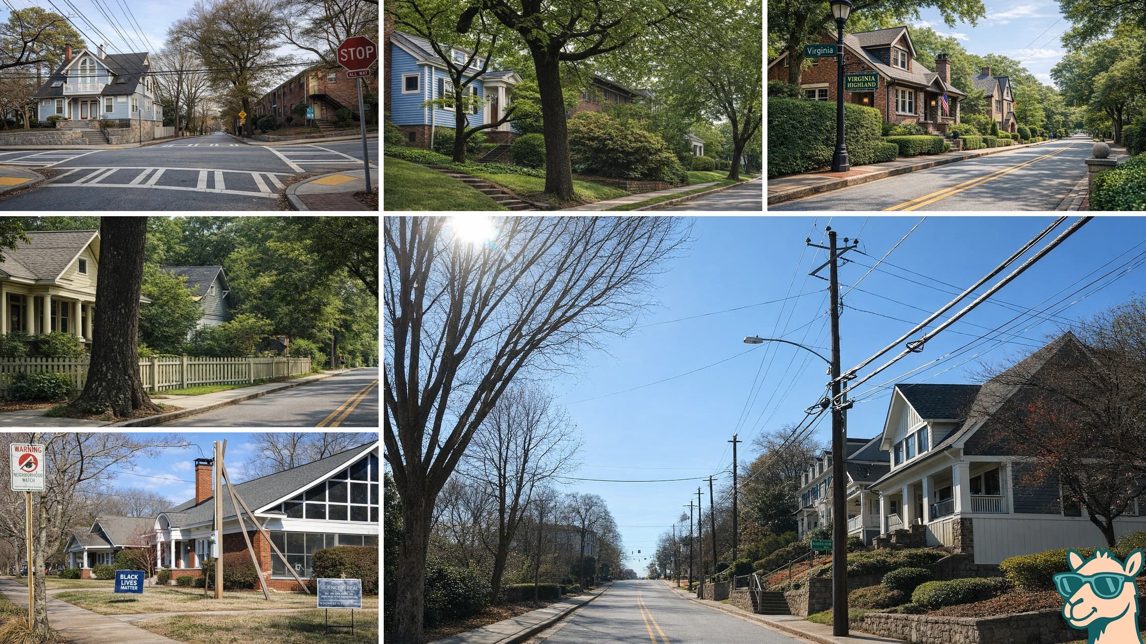 Residential neighborhood shots across Atlanta