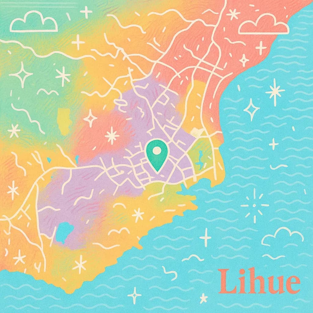 Lihue map