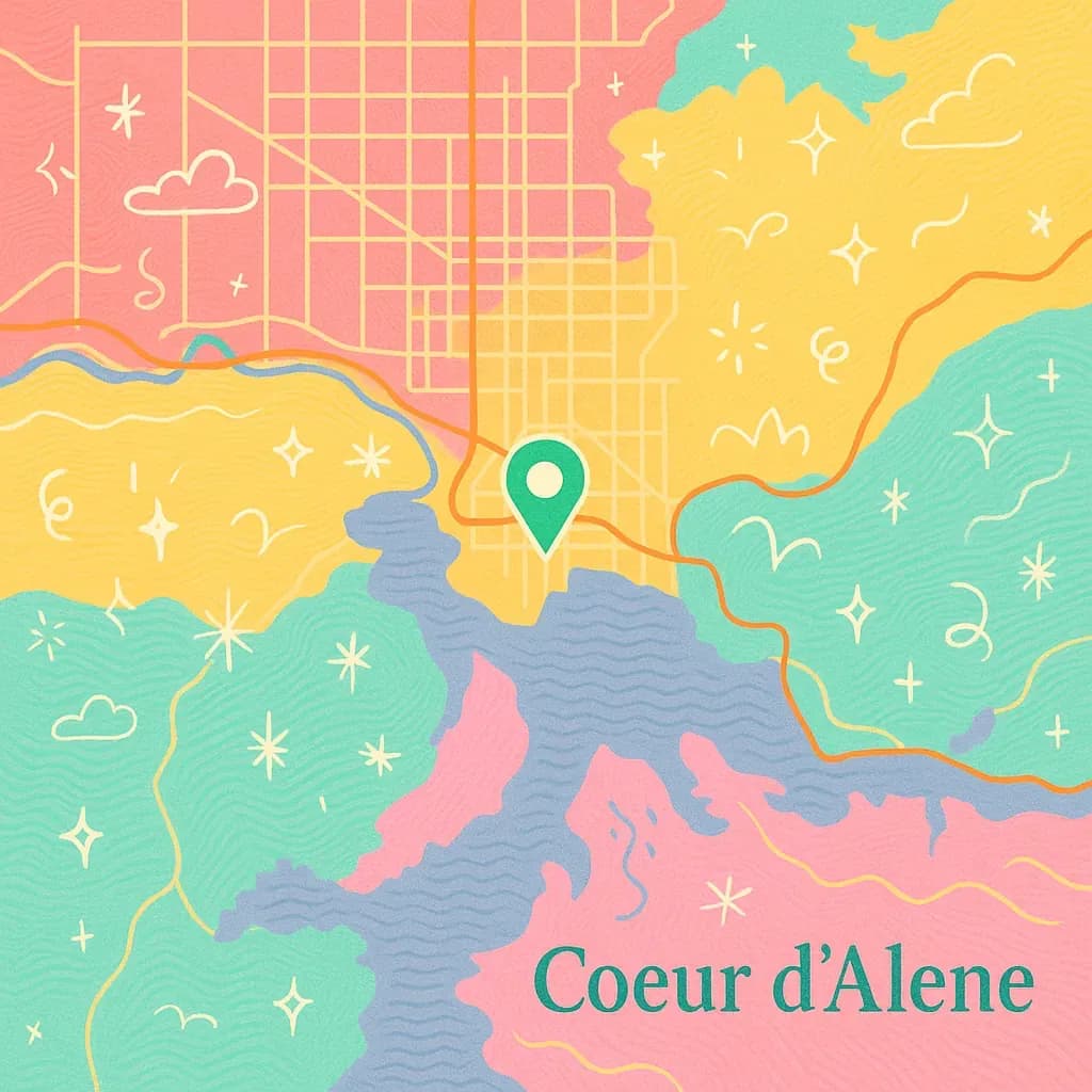 Coeur d'Alene map