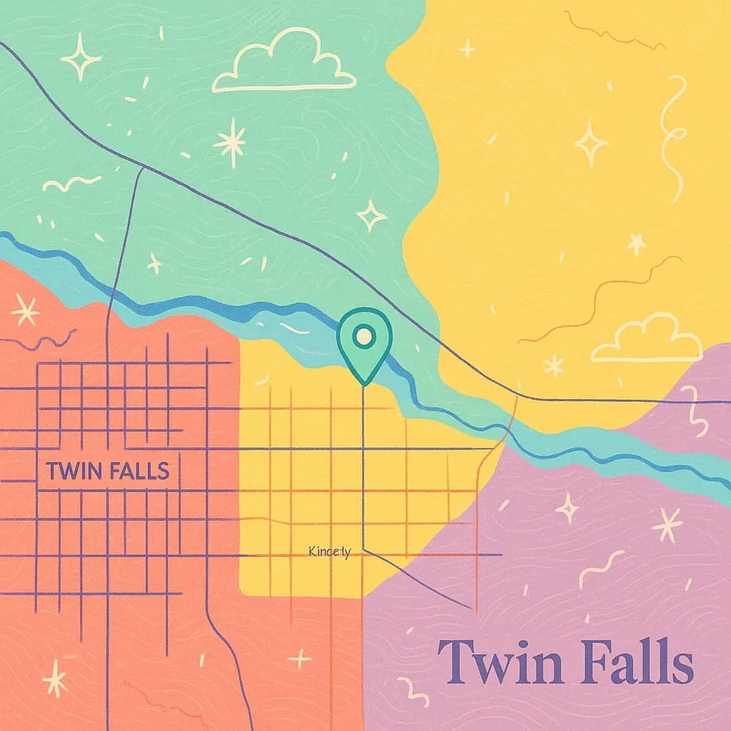 Twin Falls map