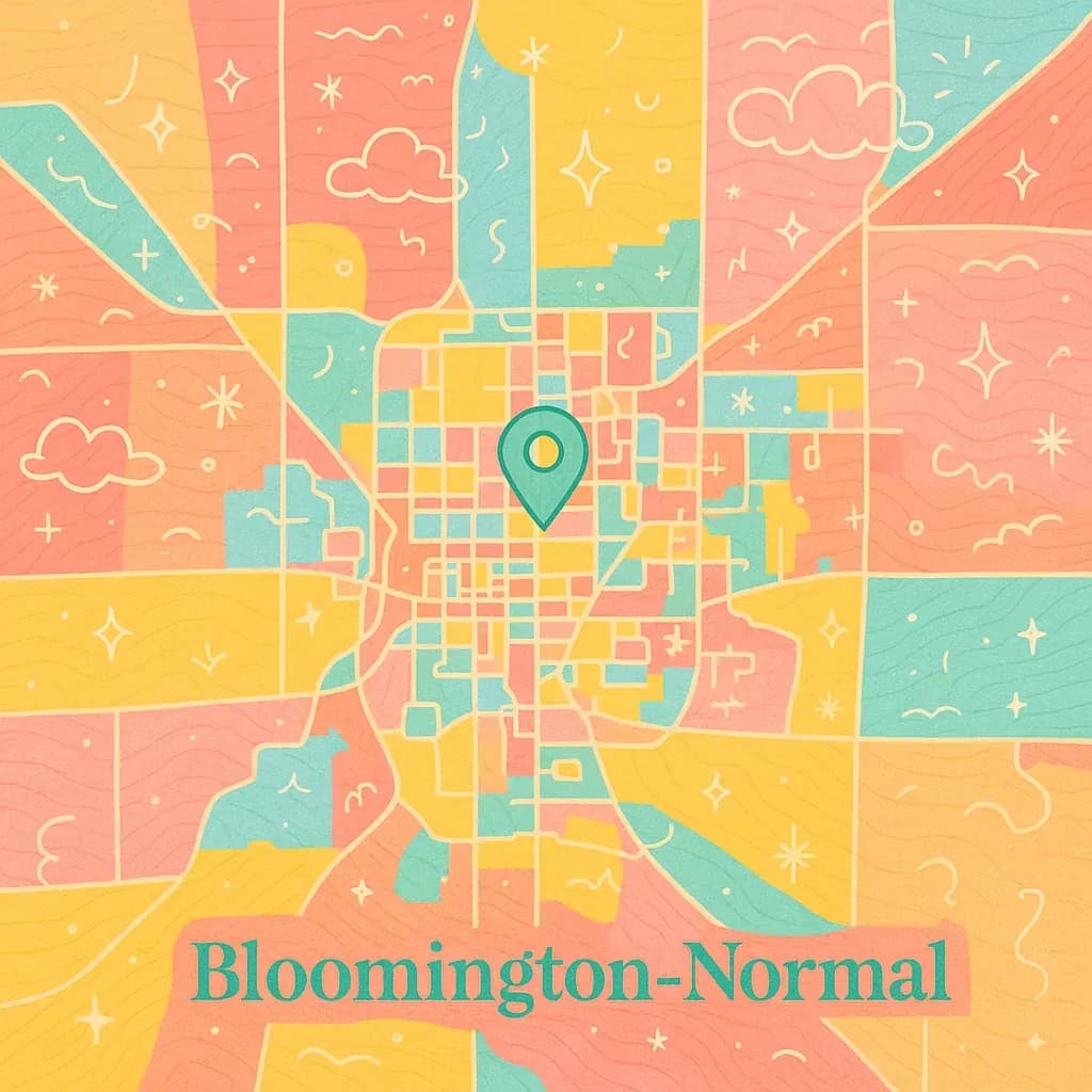 Bloomington-Normal map