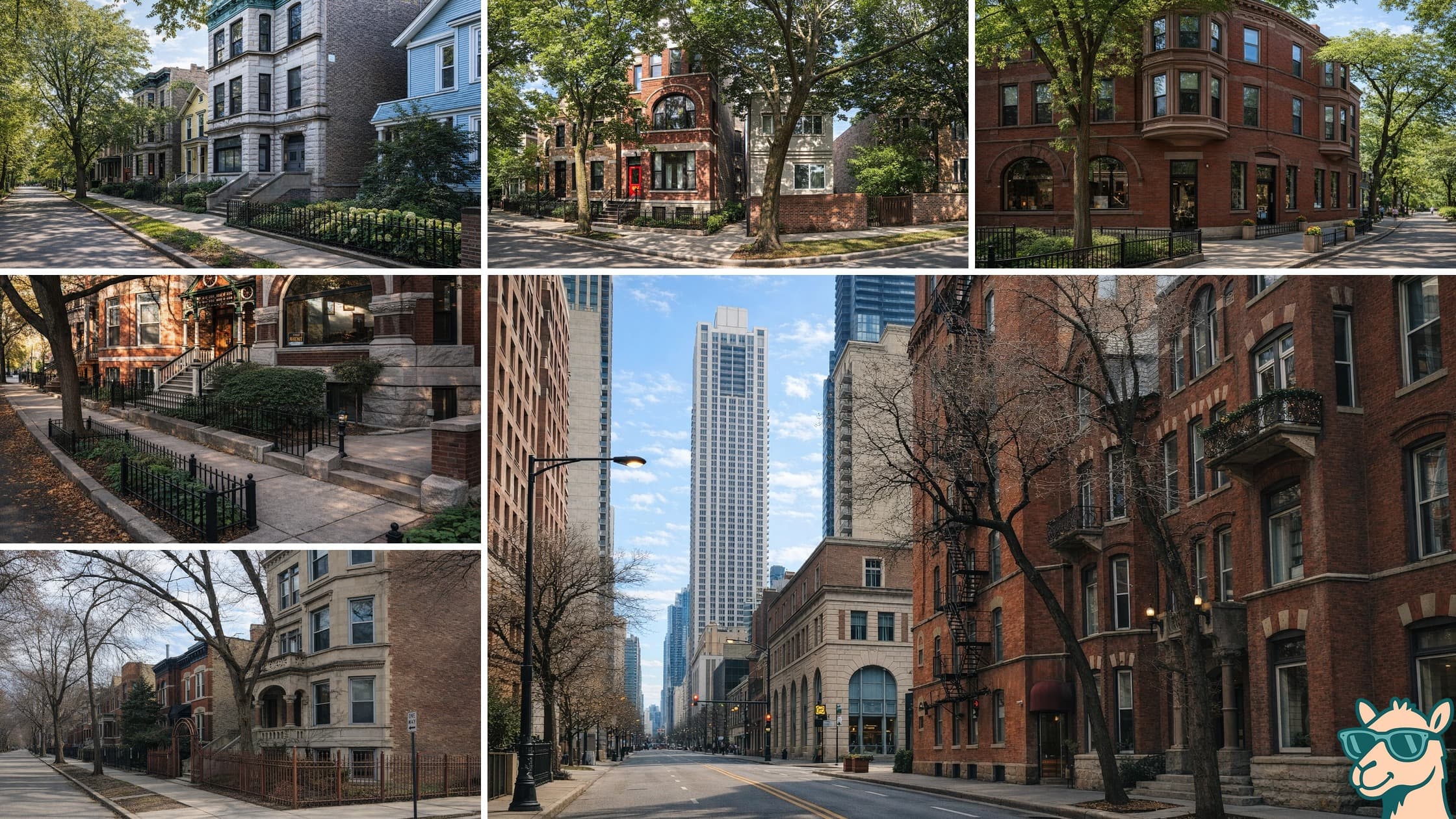 Residential neighborhood shots across Chicago