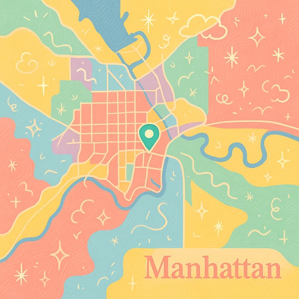 Manhattan map