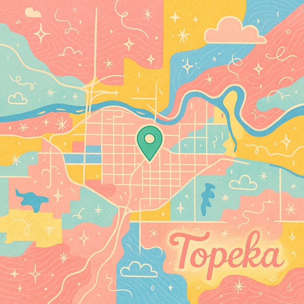 Topeka map