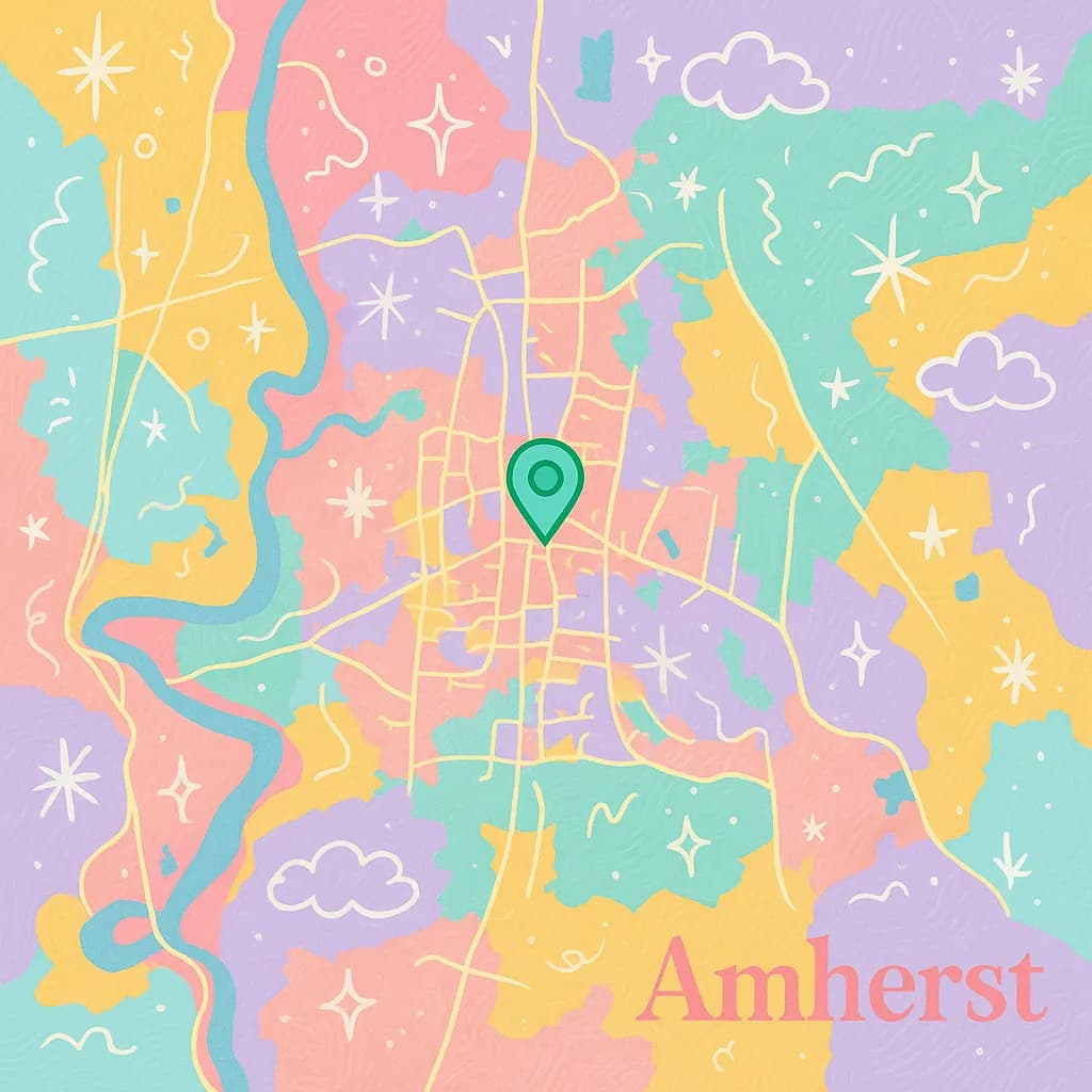 Amherst map