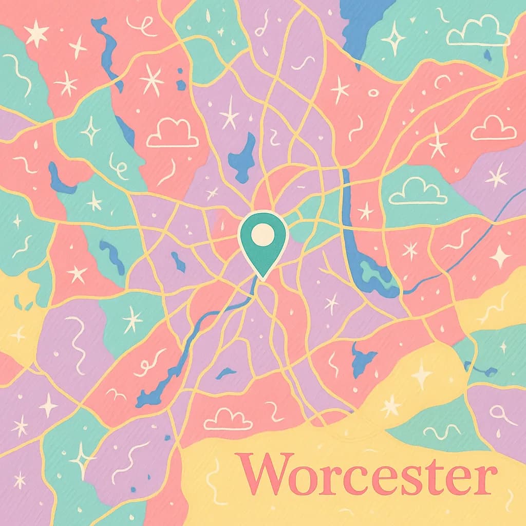 Worcester map