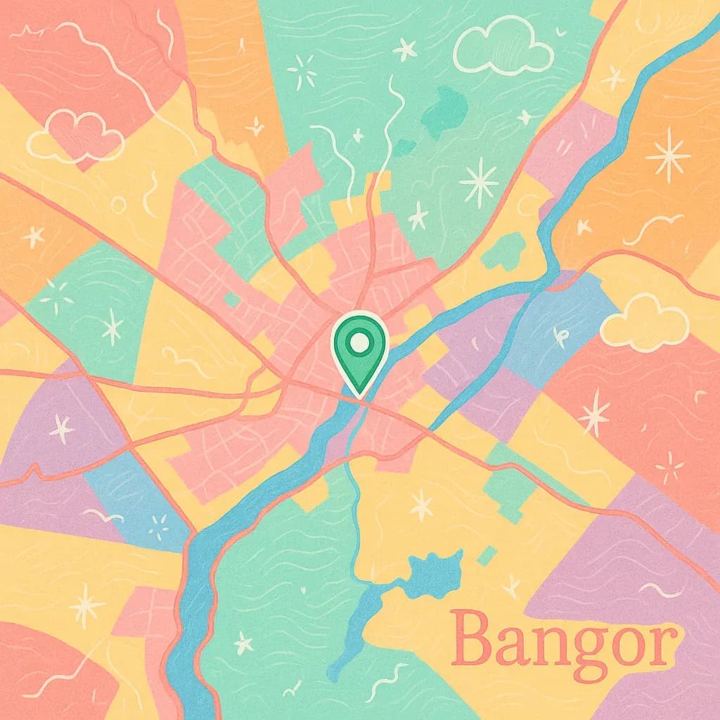 Bangor map
