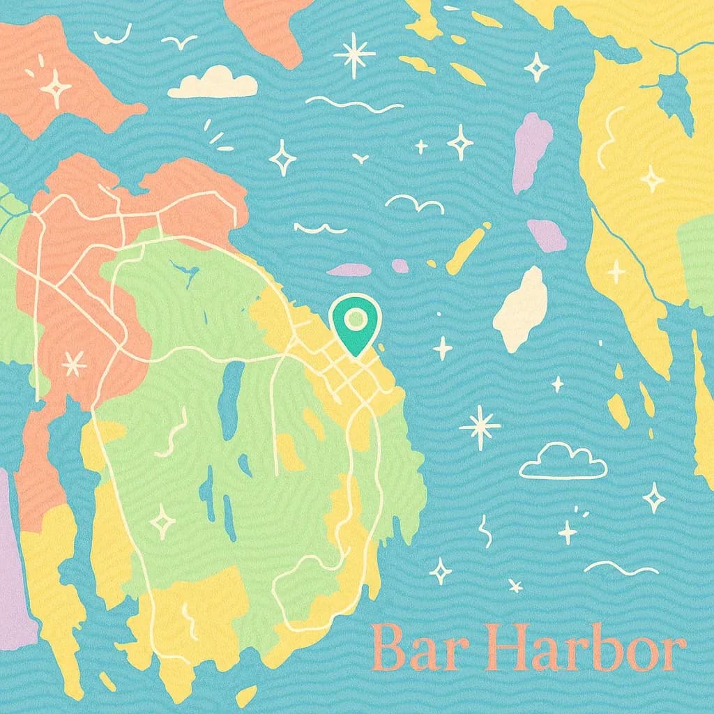Bar Harbor map
