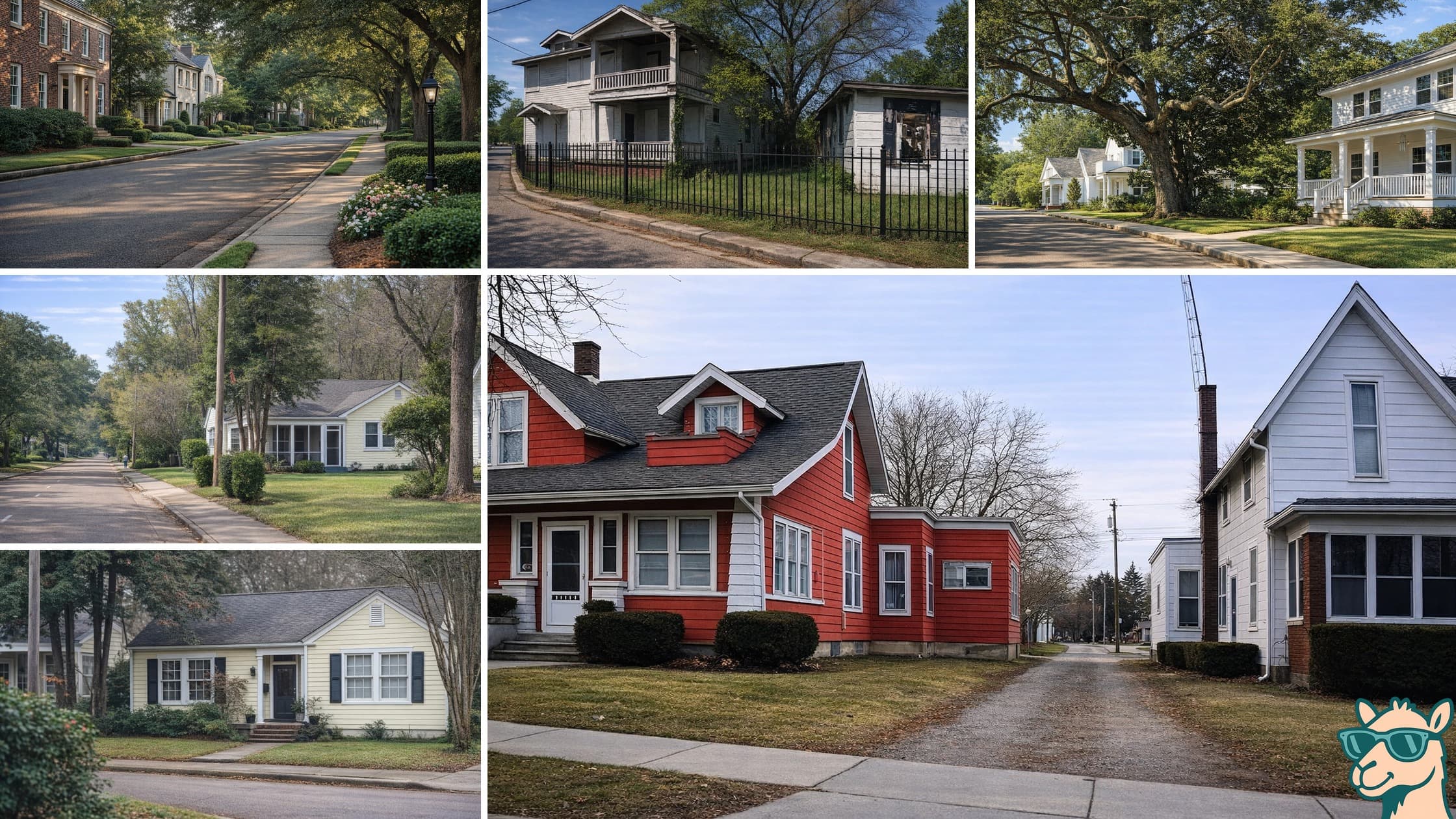 Residential neighborhood shots across Jackson
