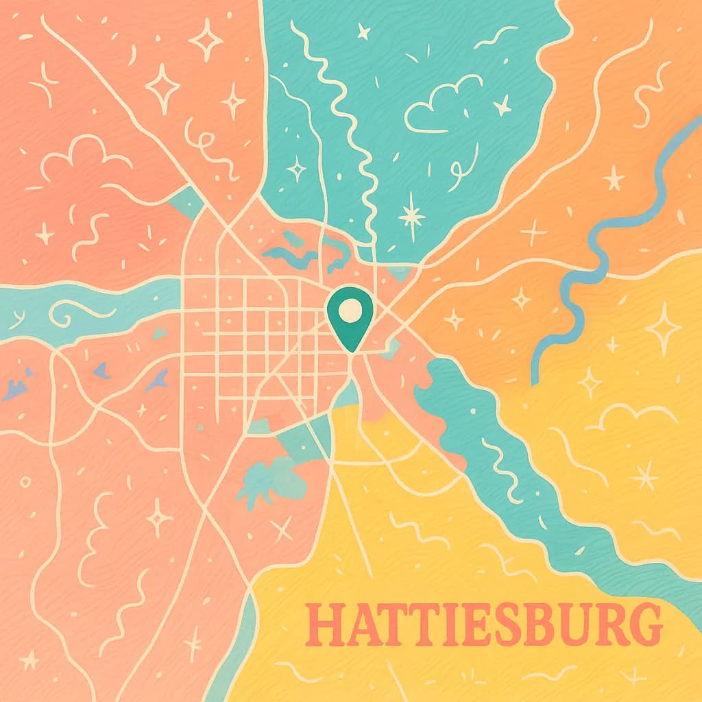 Hattiesburg map