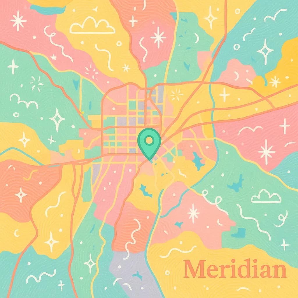 Meridian map