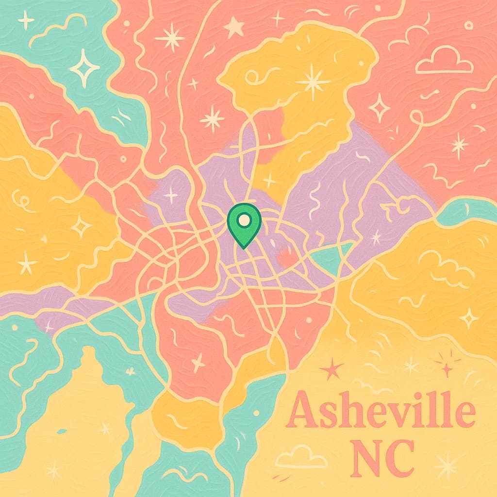 Asheville map