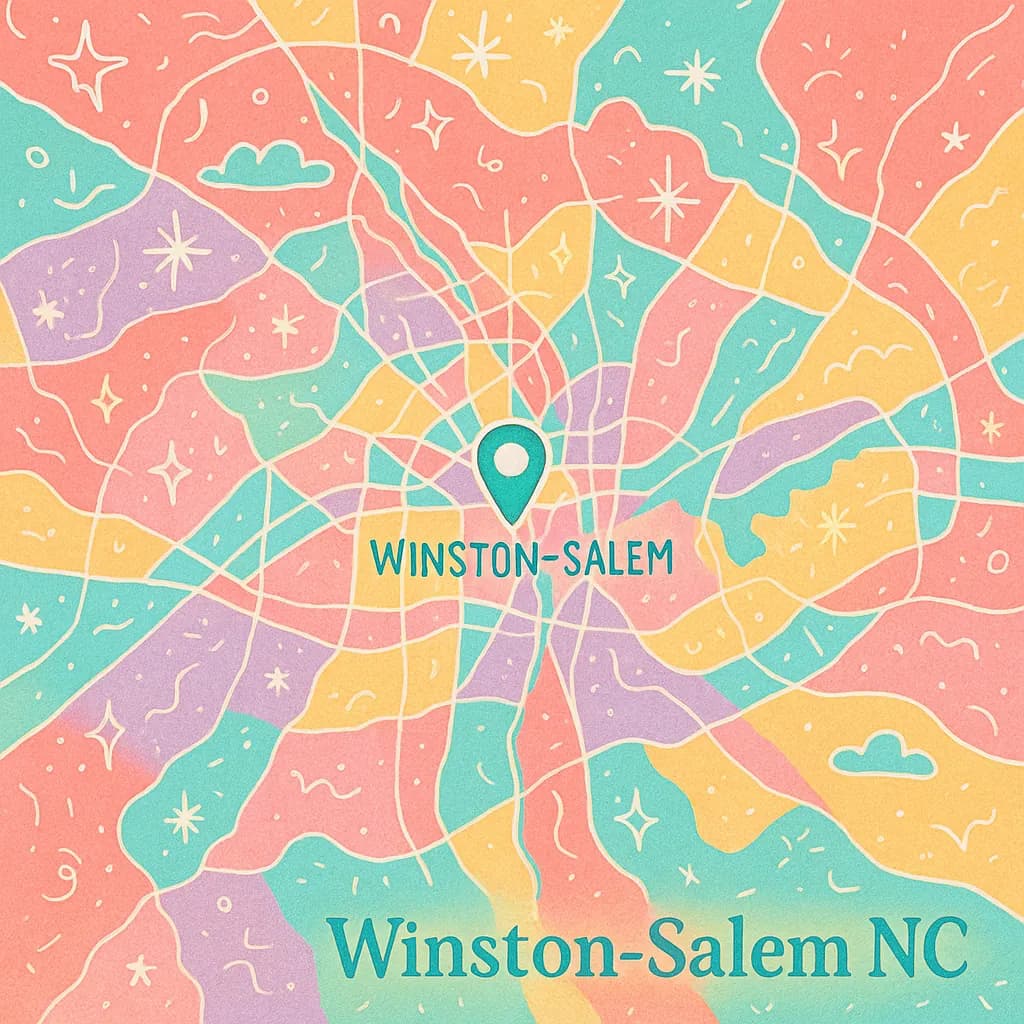 Winston-Salem map
