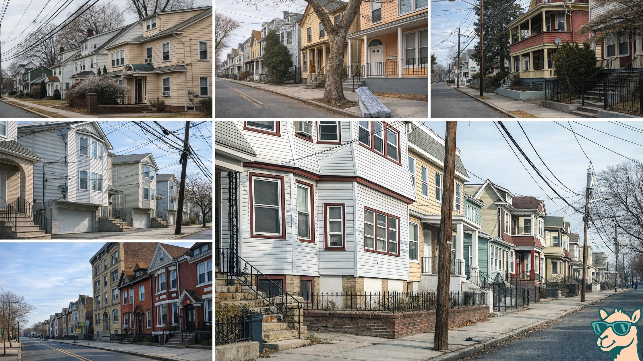 Residential neighborhood shots across Newark