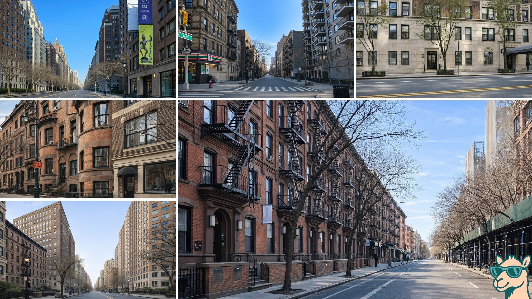 Residential neighborhood shots across Manhattan