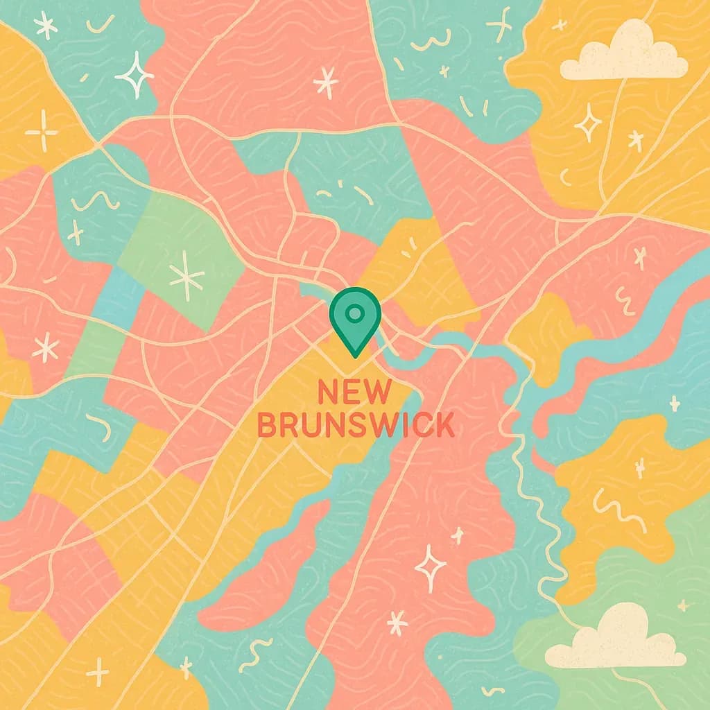 New Brunswick map