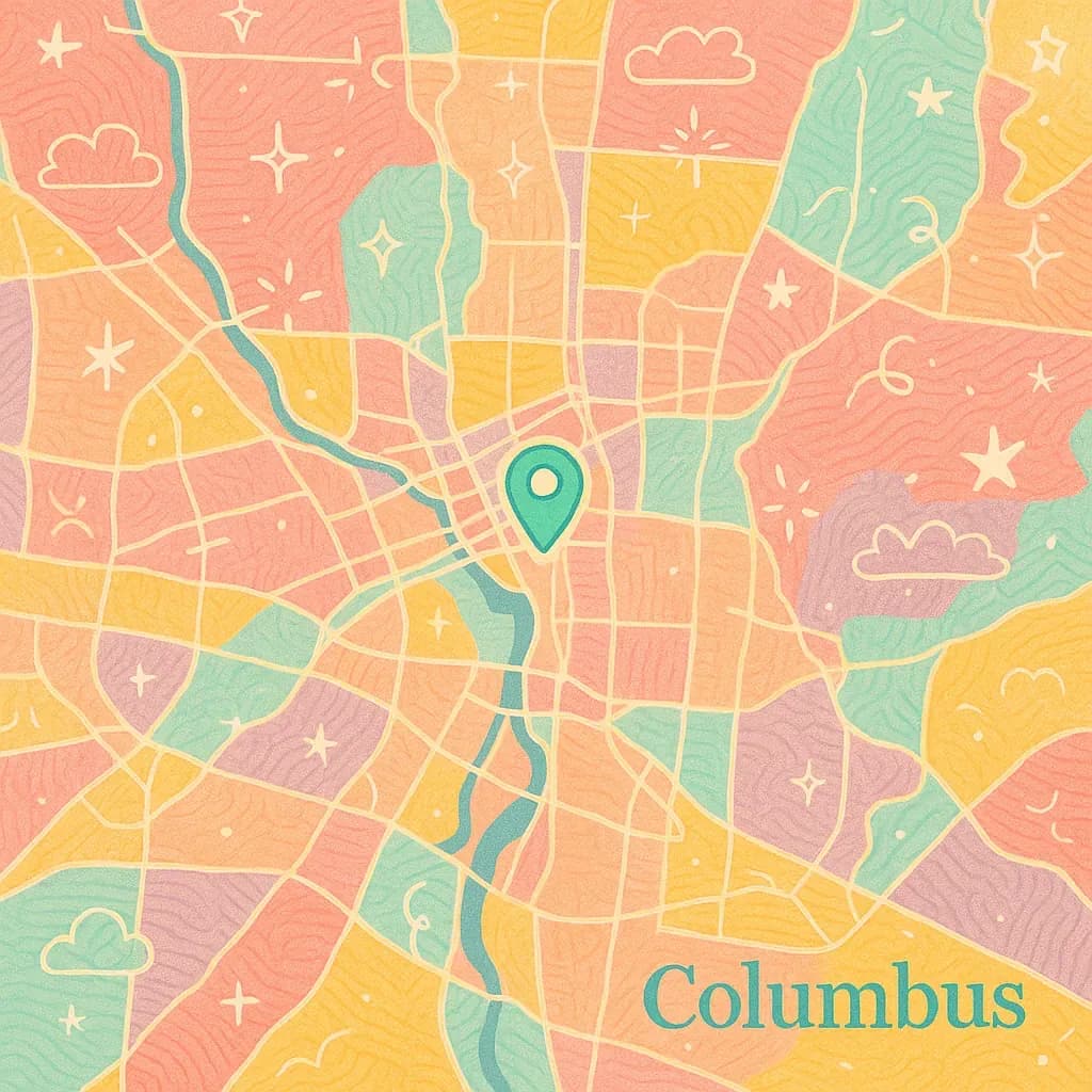 Columbus map