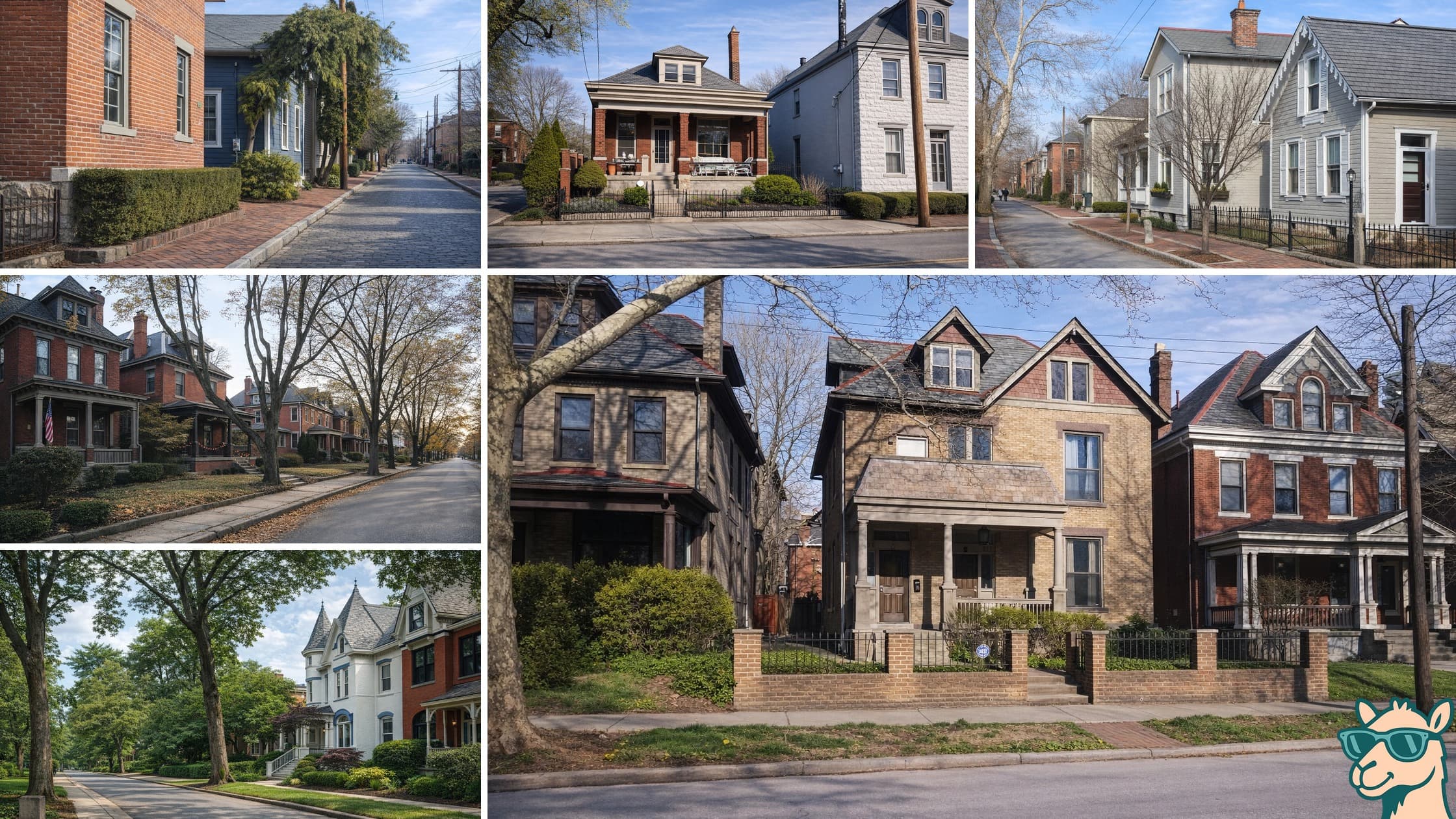 Residential neighborhood shots across Columbus