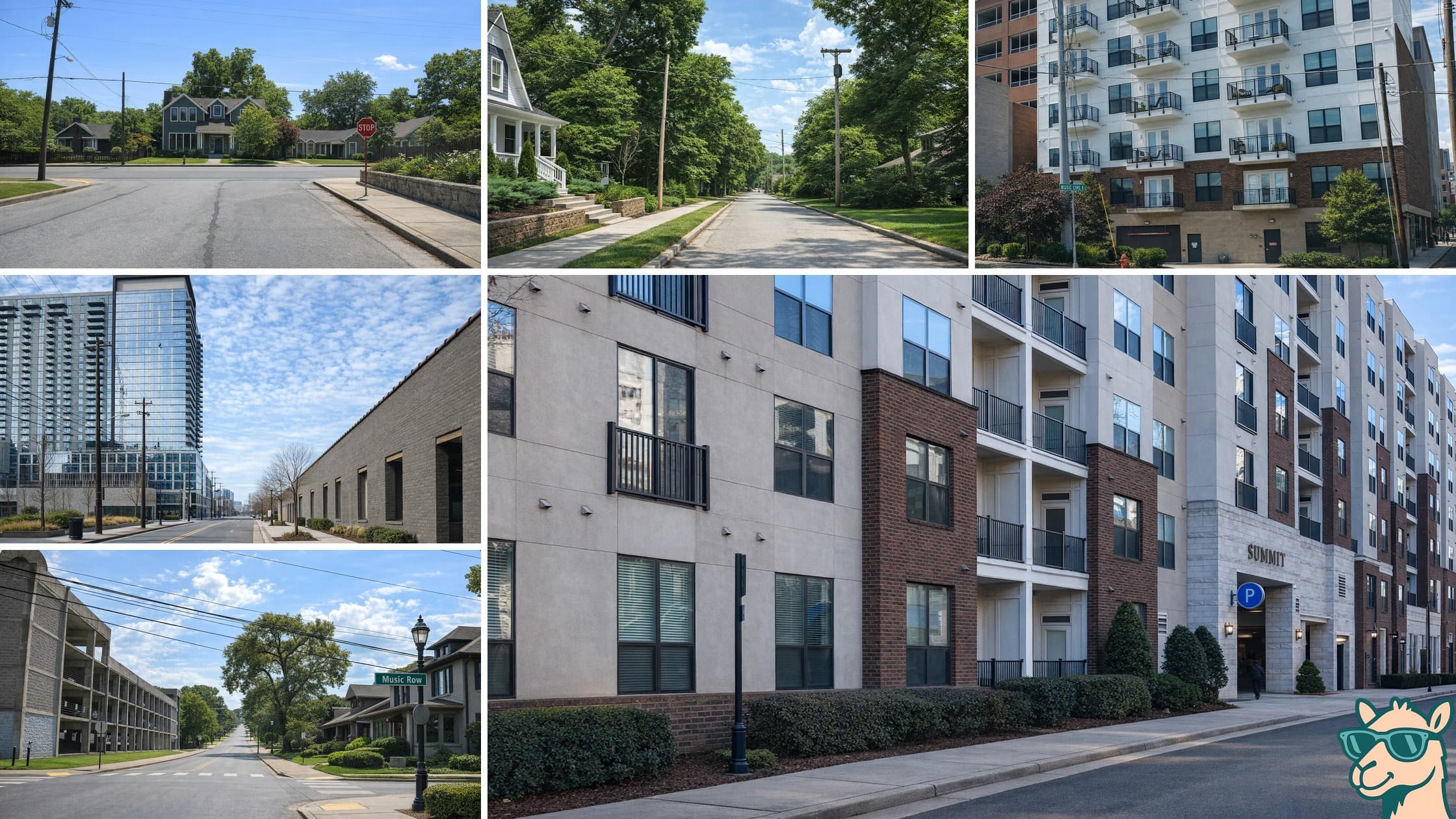 Residential neighborhood shots across Nashville