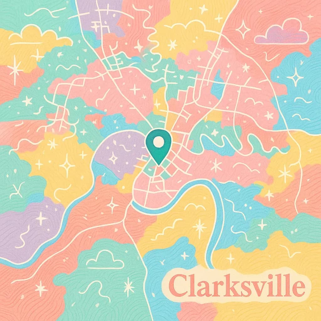 Clarksville map