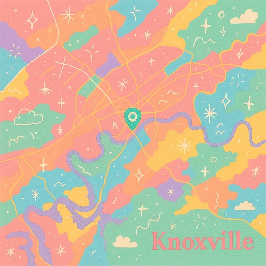 Knoxville map