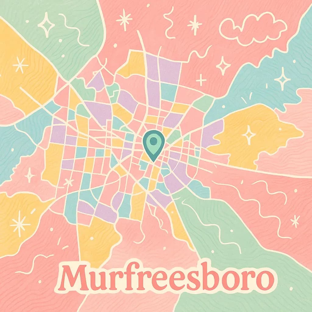 Murfreesboro map