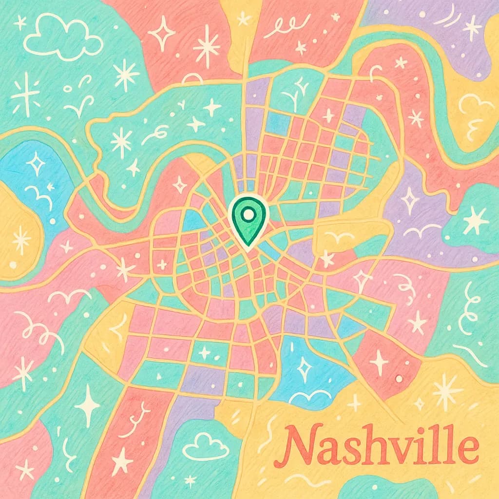 Nashville map