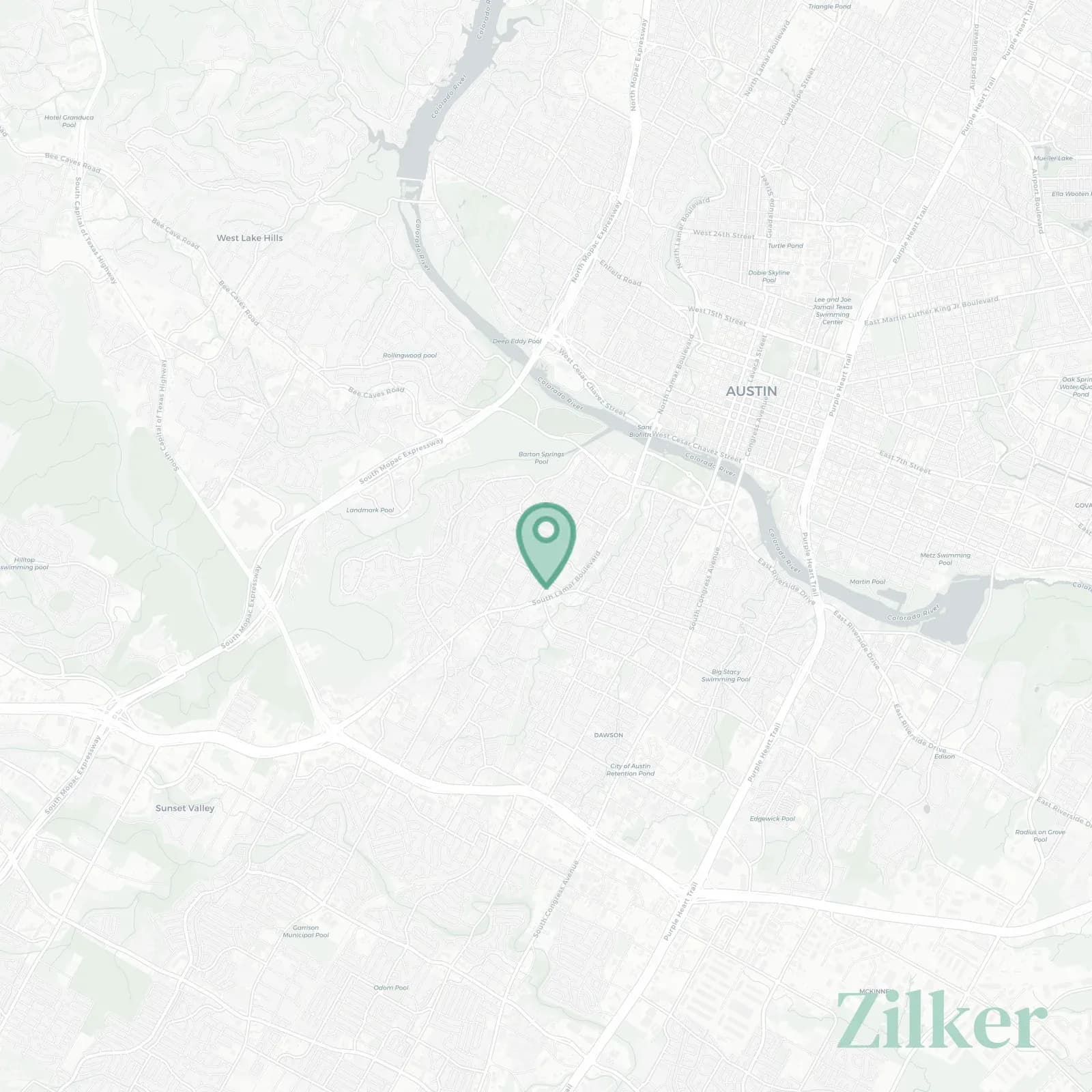 Zilker map