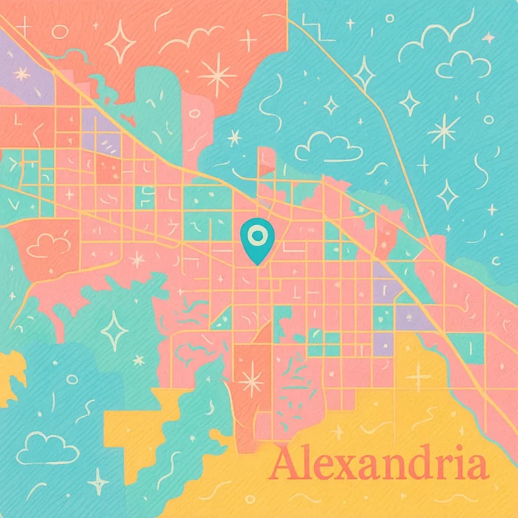 Alexandria map