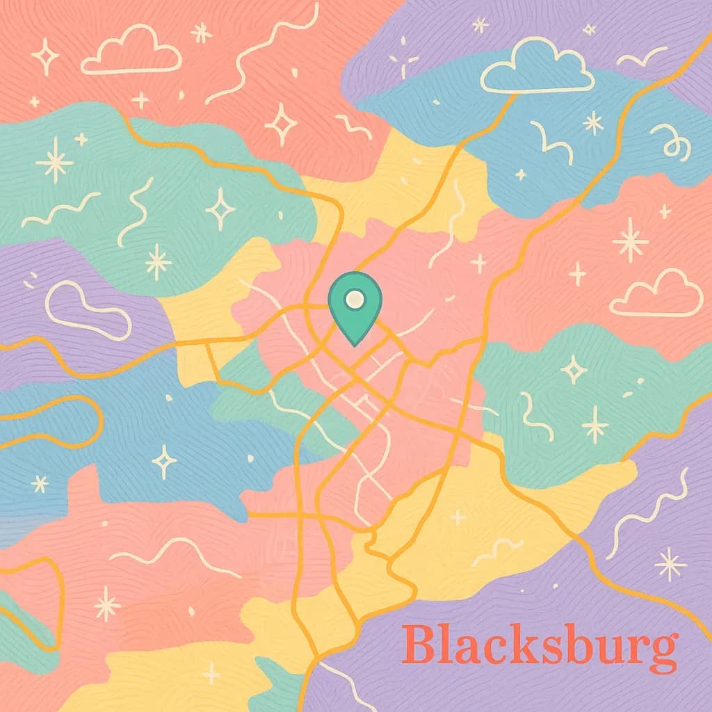 Blacksburg map