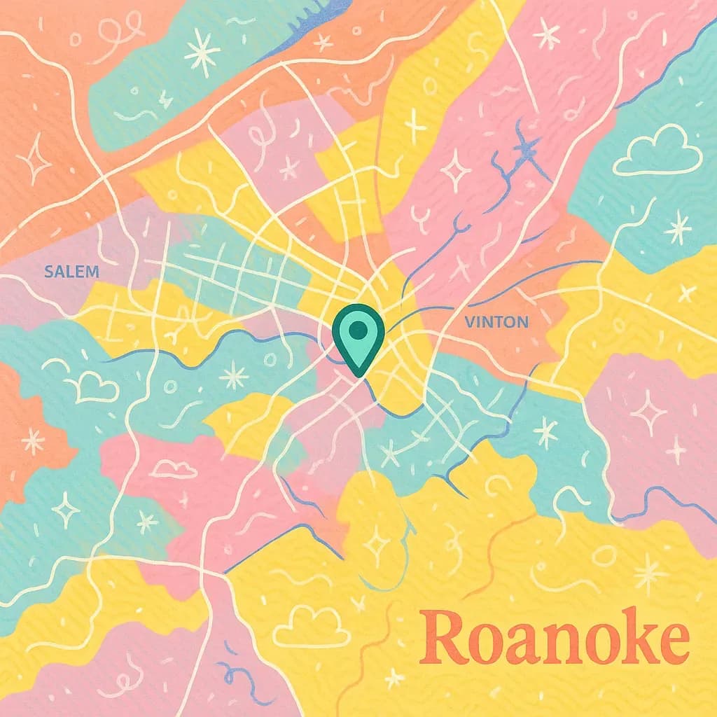 Roanoke map