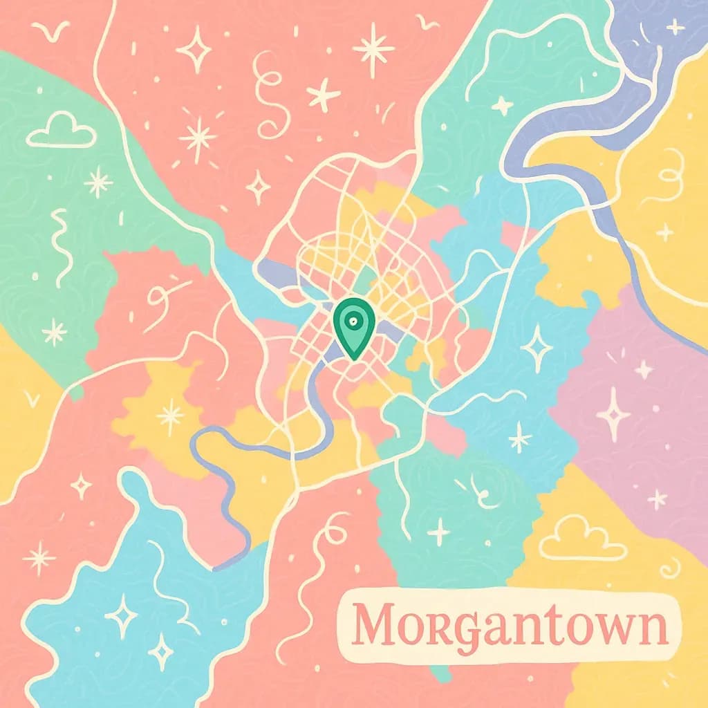 Morgantown map