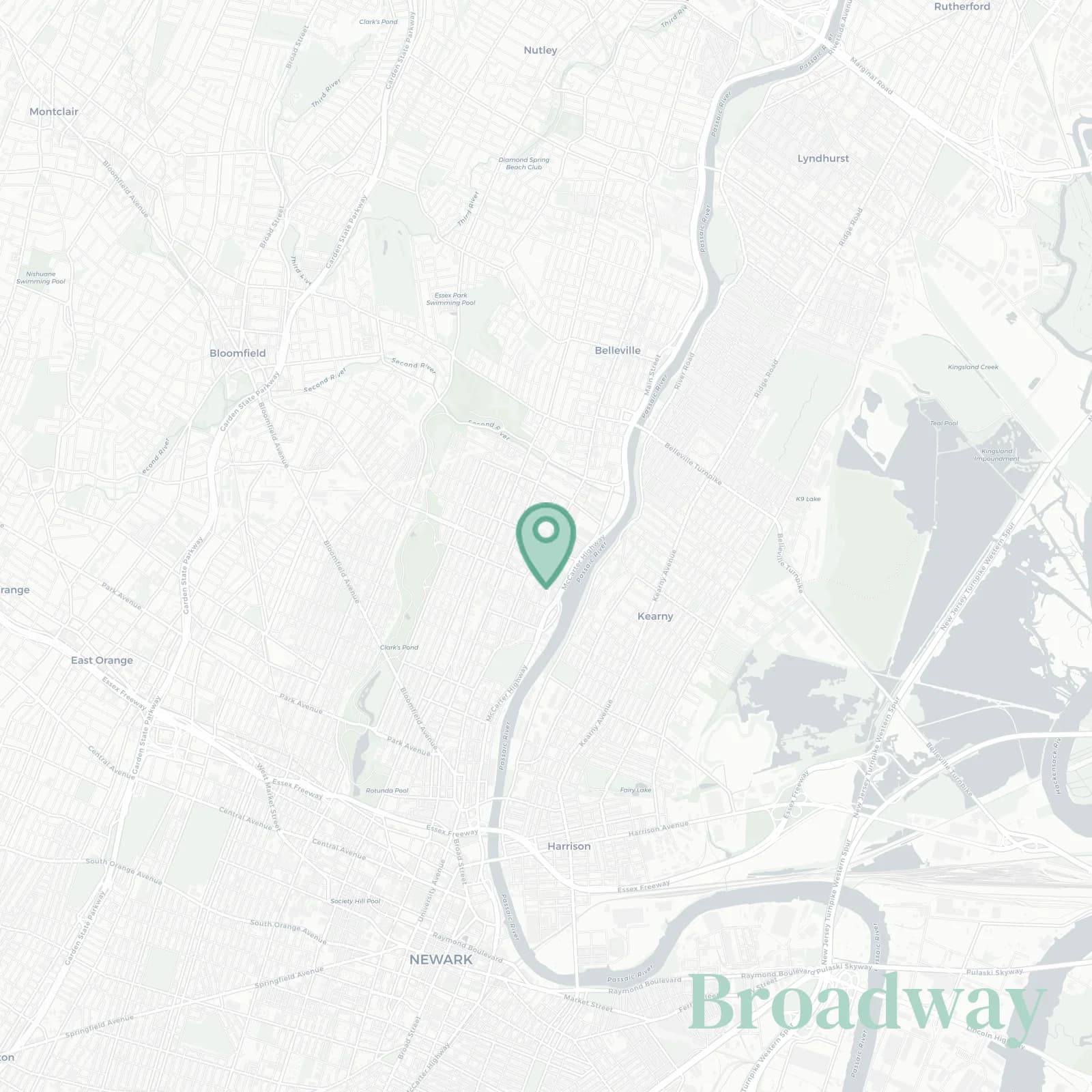 Broadway map