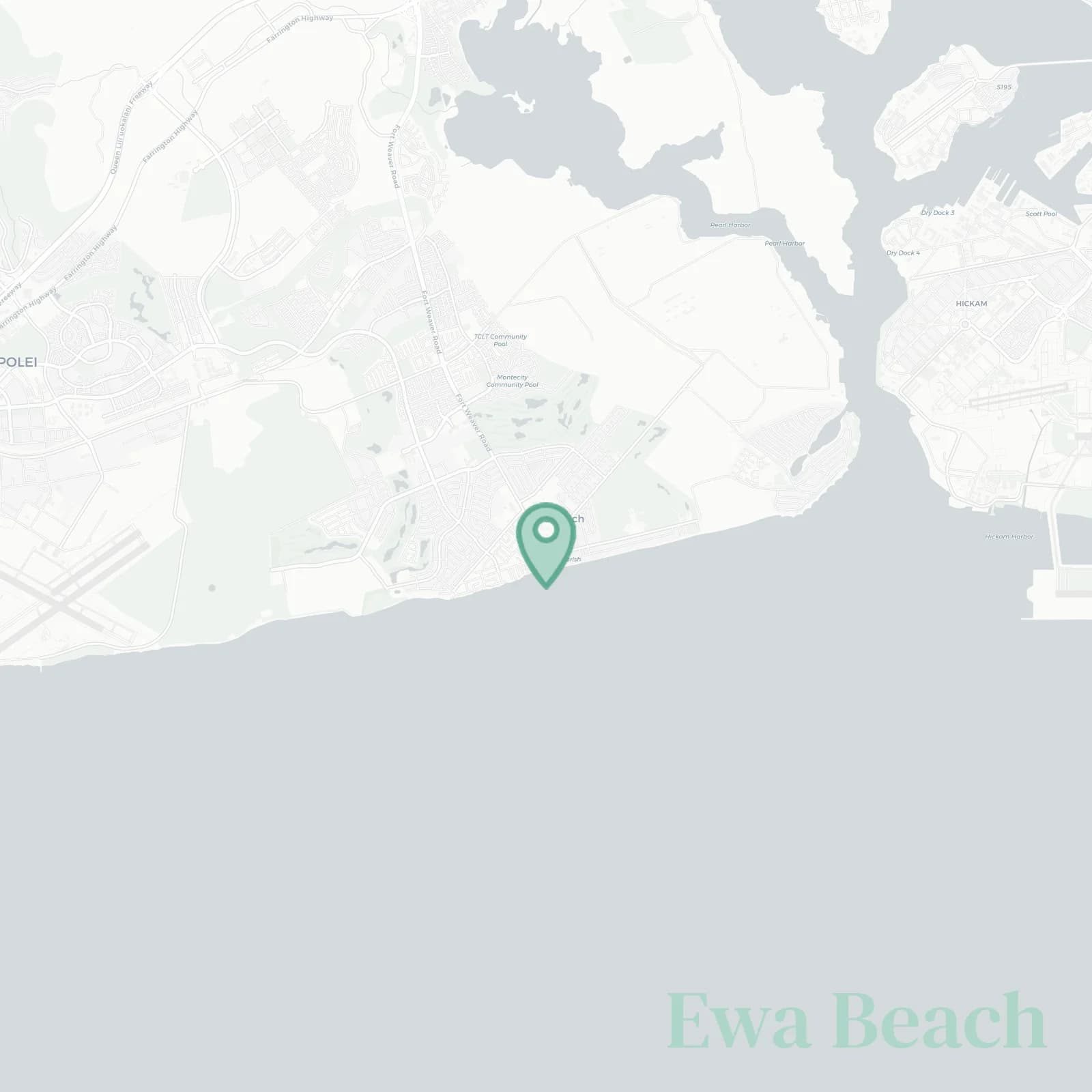 Ewa Beach map