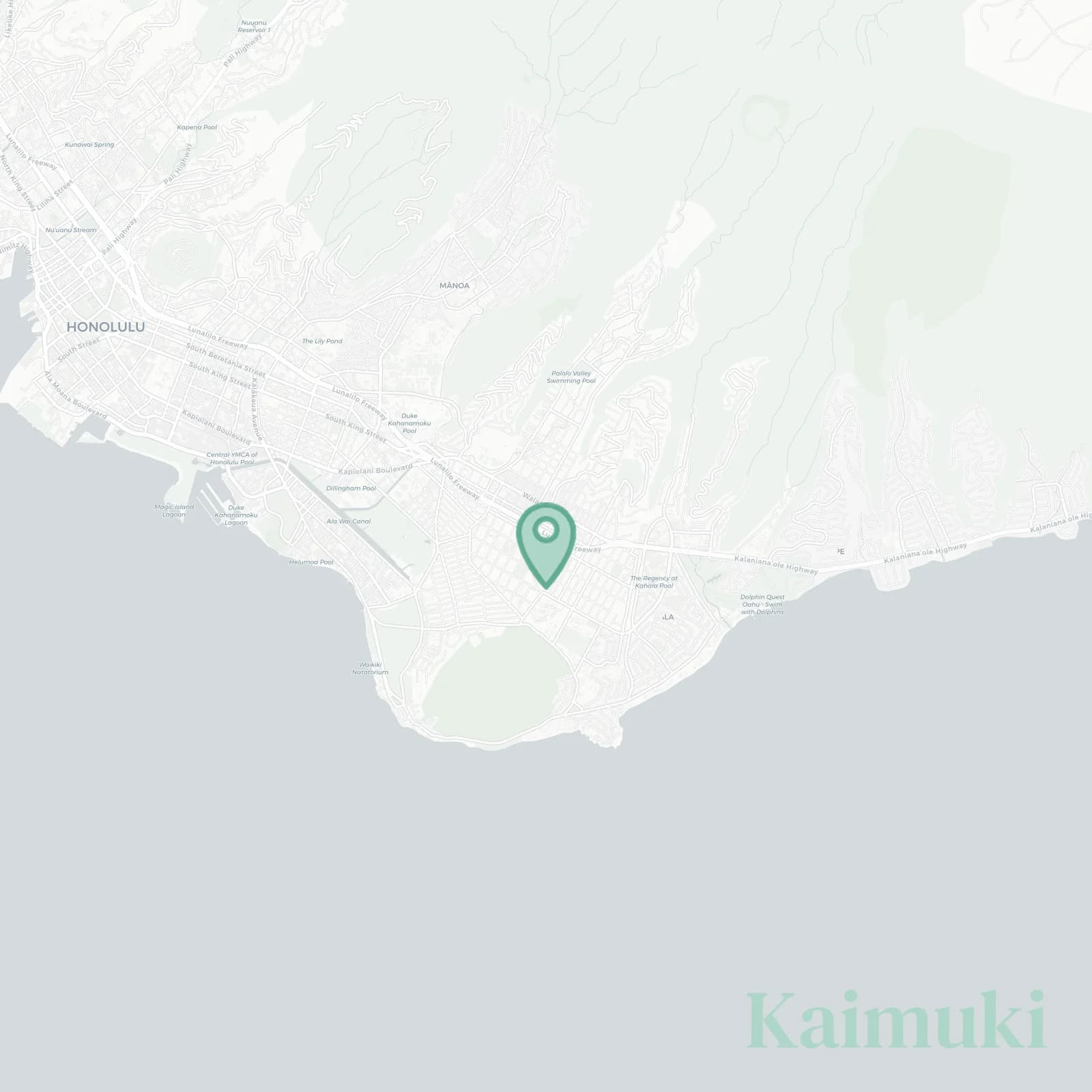 Kaimukī map