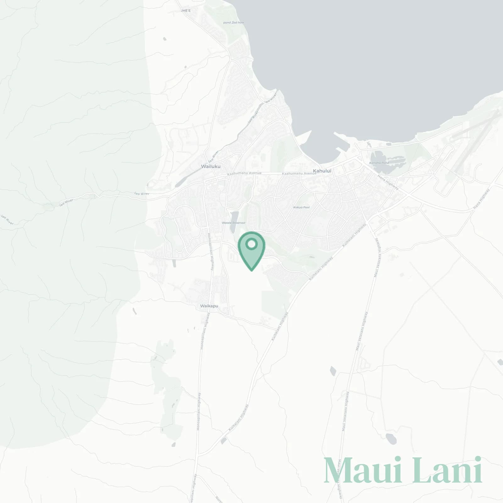 Maui Lani map