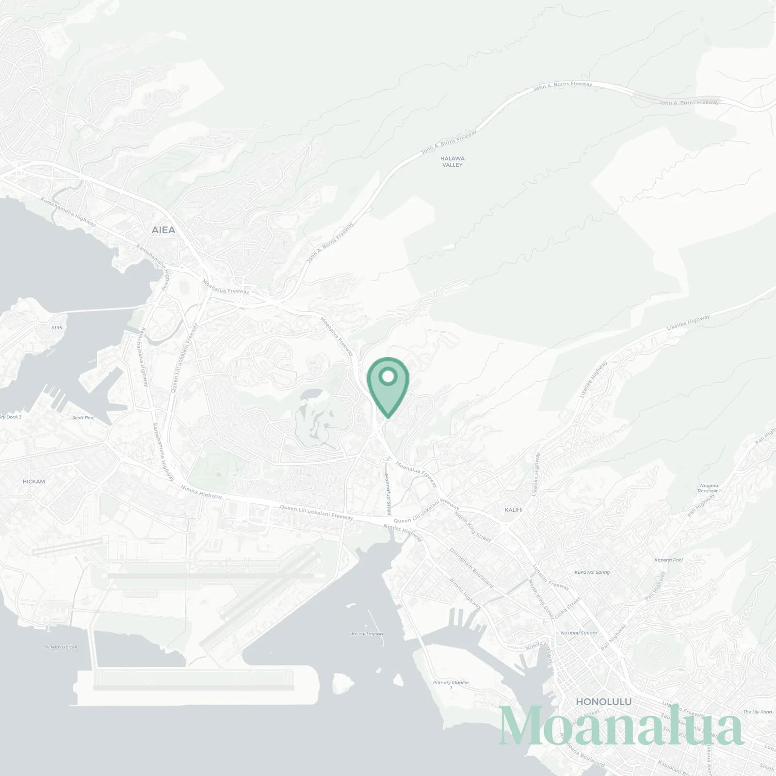 Moanalua map
