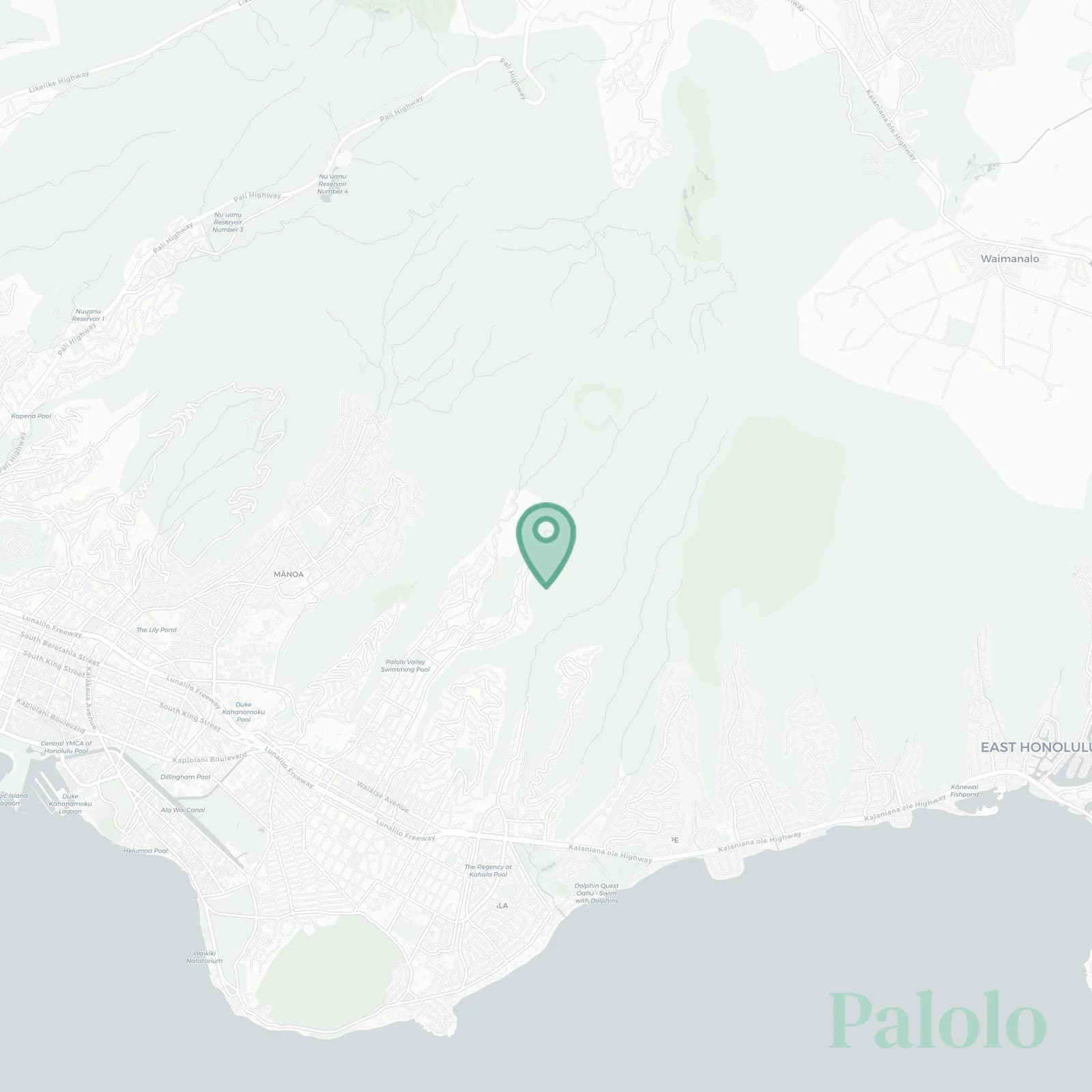 Pālolo map