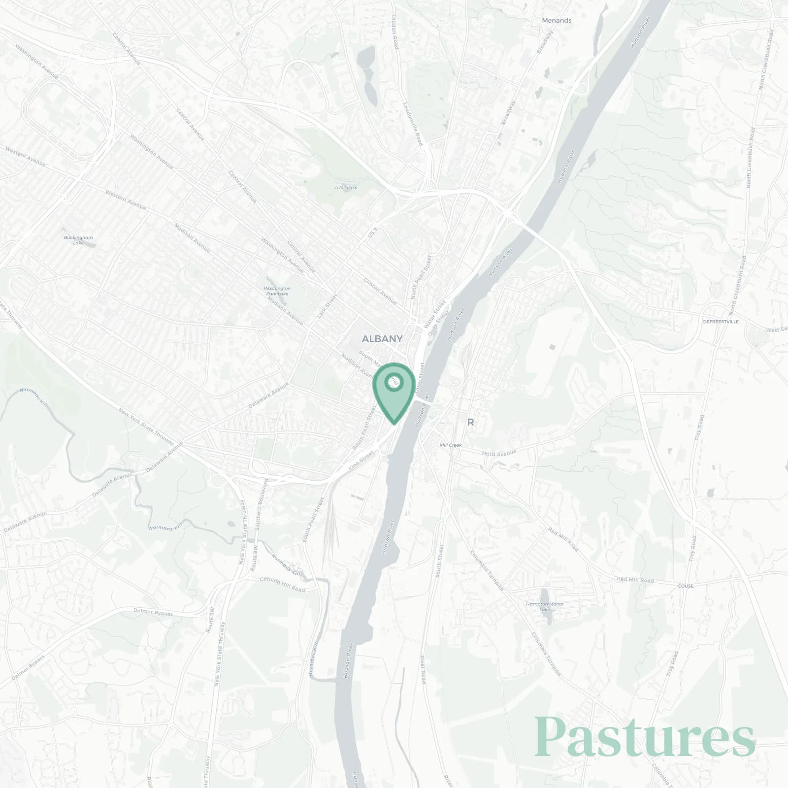 Pastures map