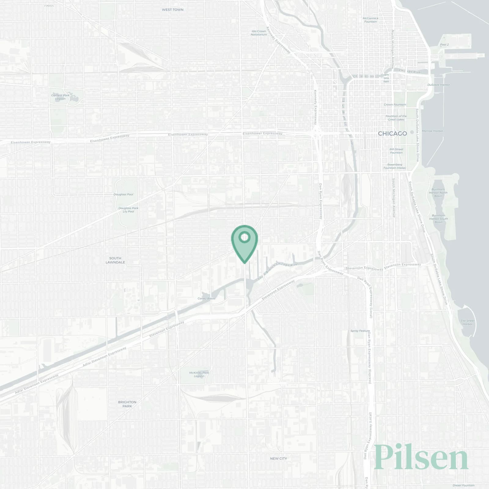 Pilsen map