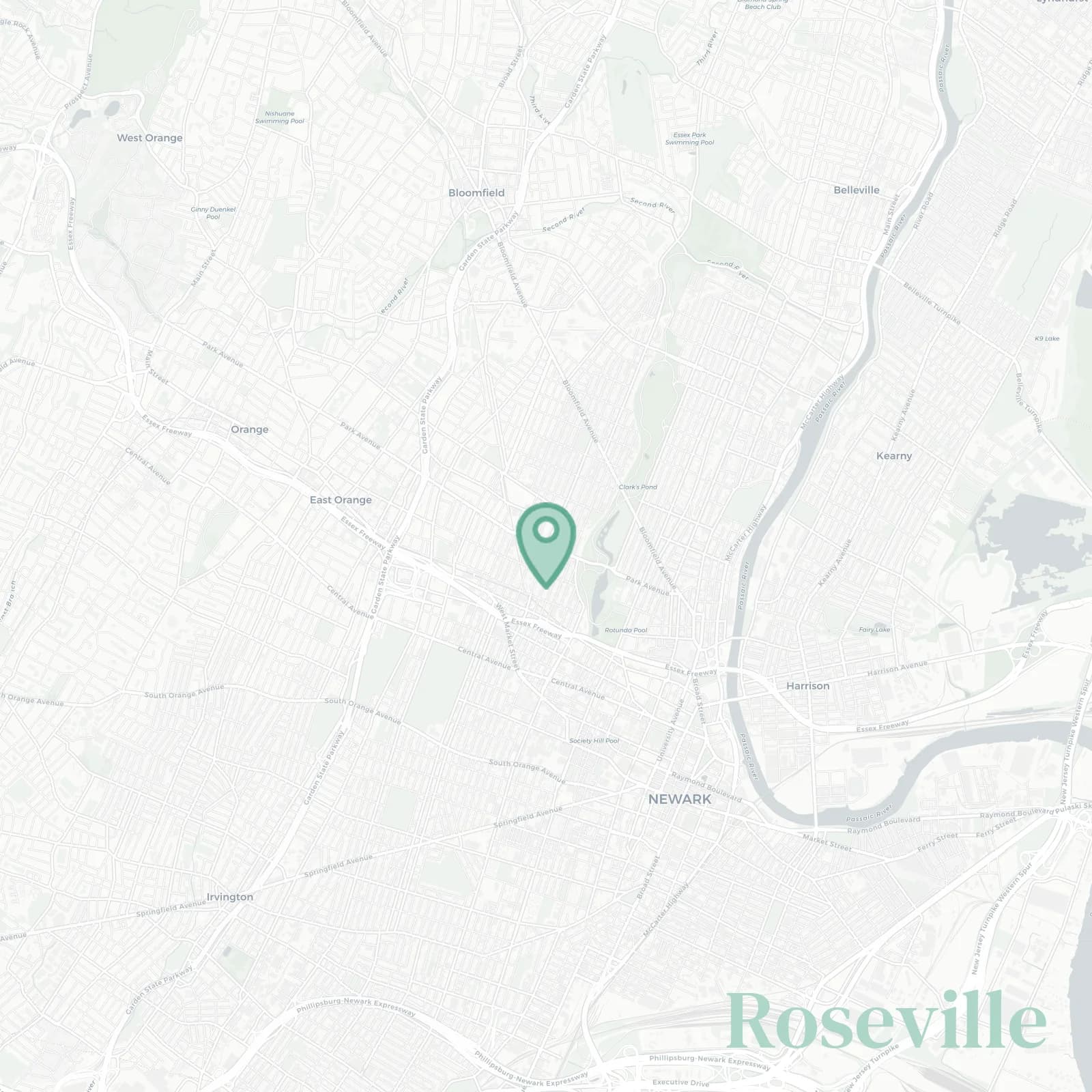Roseville map
