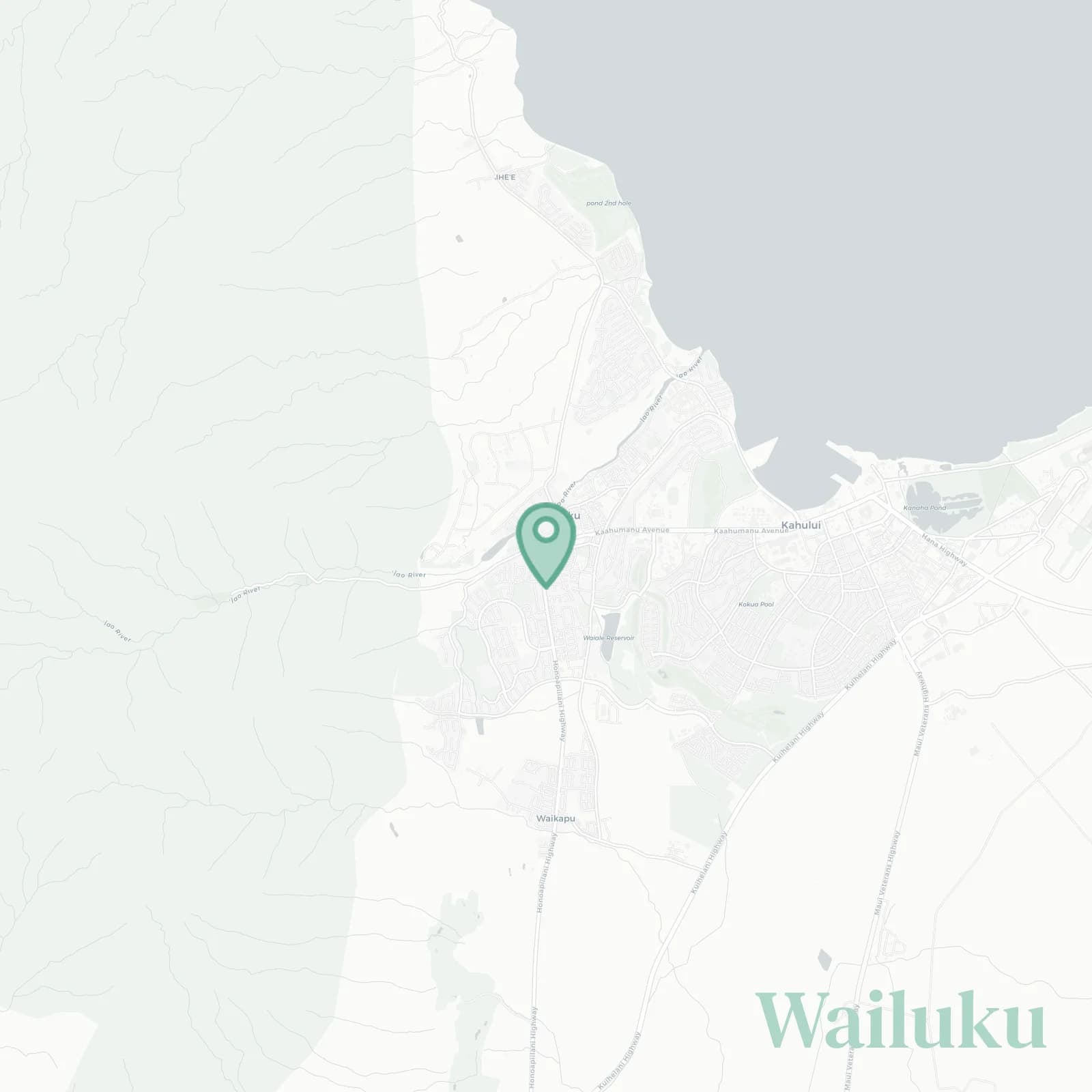 Wailuku map